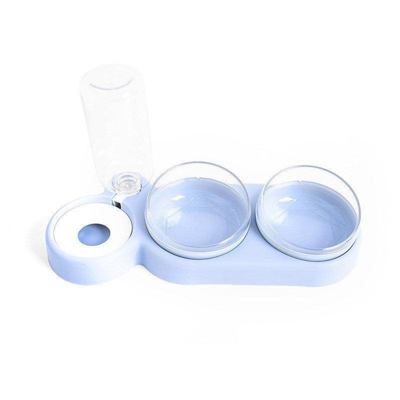 360° Rotating Double Bowl Pet Feeder: The Ultimate Solution For Happy And Hydrated Cats-3