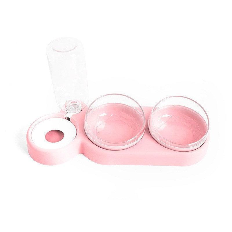 360° Rotating Double Bowl Pet Feeder: The Ultimate Solution For Happy And Hydrated Cats-4