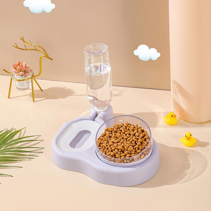 360° Rotating Double Bowl Pet Feeder: The Ultimate Solution For Happy And Hydrated Cats-5