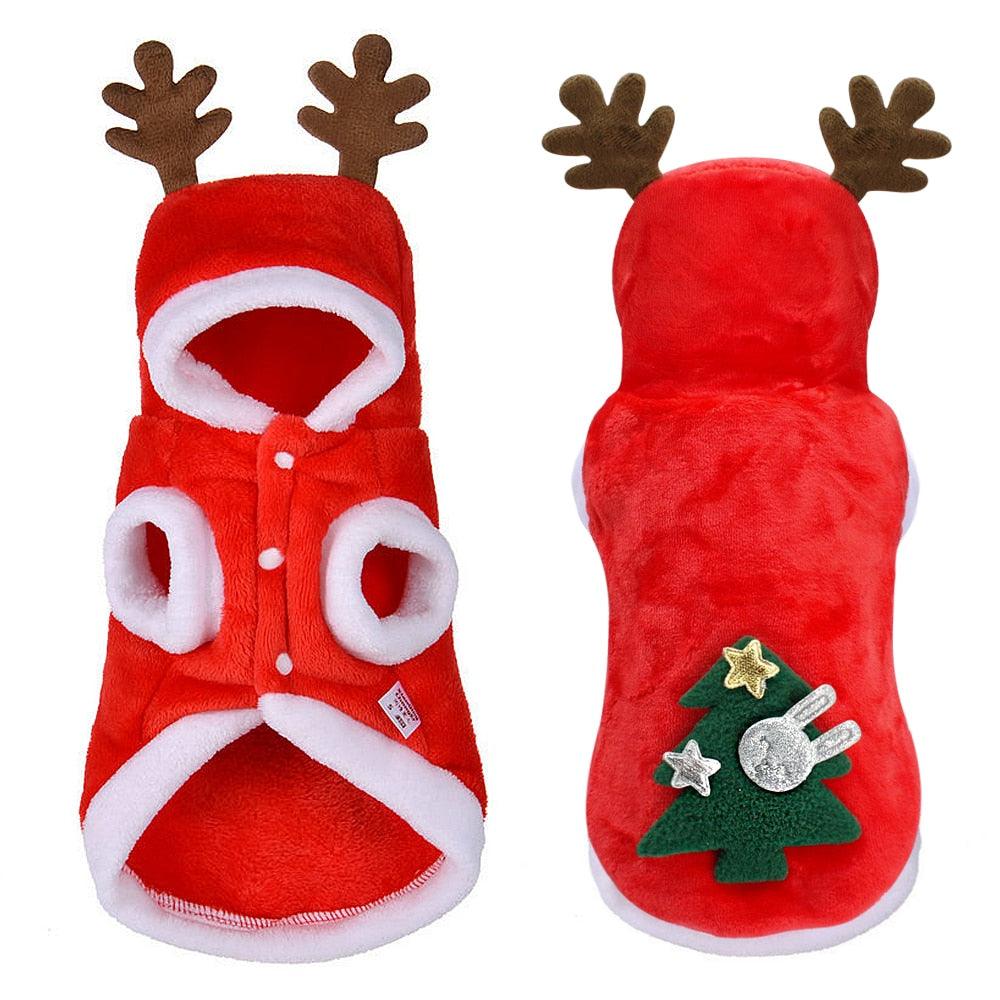 Festive Santa Claus Dog Costume For Small Dogs - Perfect For Christmas Celebrations!-1