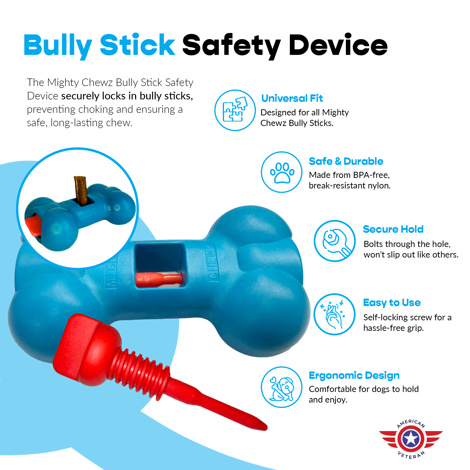 7" Standard Bully Sticks - Bully Bone Included