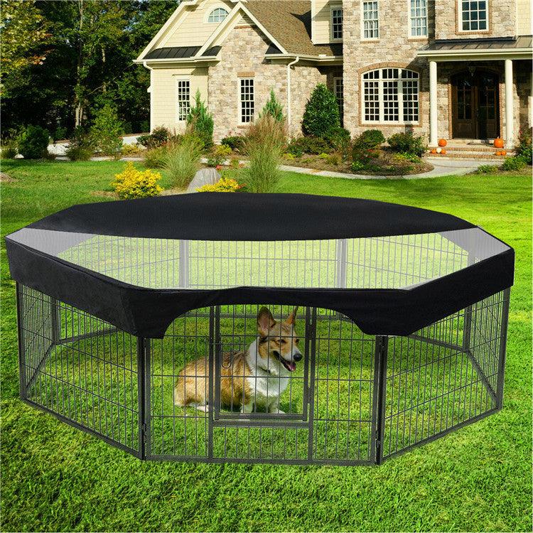 Versatile Canopy For Eight-Sided Pet Fence - All-Weather Dog Shelter